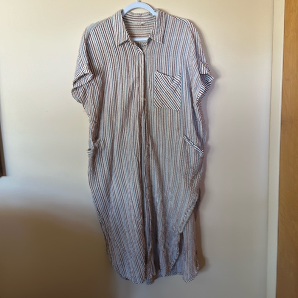 Easel : striped long top